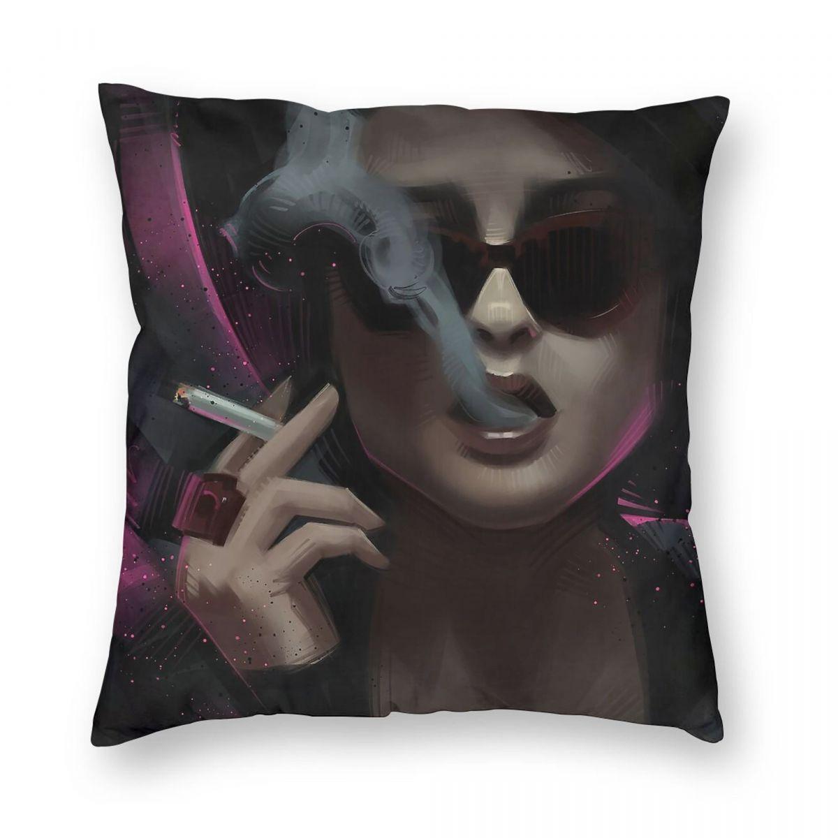 Fight Club Marla Singer Pillowcase Polyester Linen Velvet Pattern Zip Decor Throw Pillow Case Home Cushion Cover 30x30cm