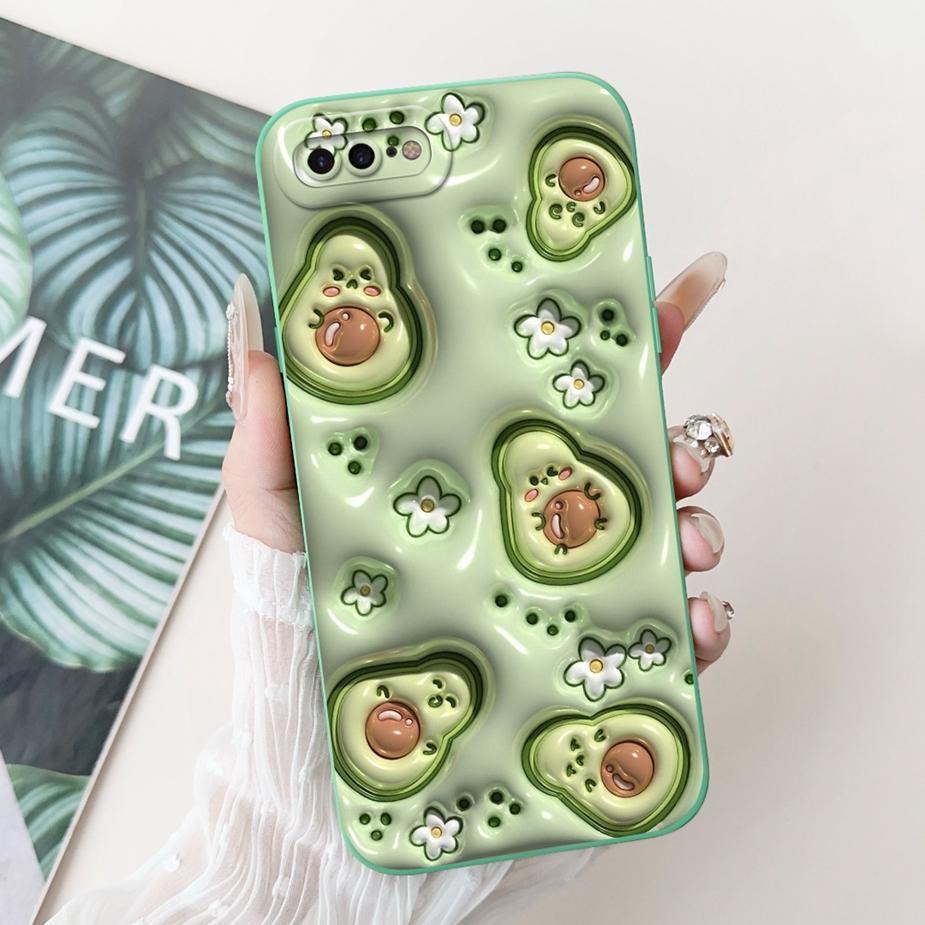 For Apple iPhone 7 Plus Case iPhone8 Plus Luxury Candy Painted Cover Shockproof Phone Case For iPhone 8 iPhone7 Plus Soft Fundas