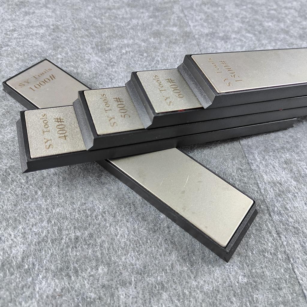 Widened Diamond Sharpening Stone Compatible with Fixed-angle Sharpener for Kitchen Knives and Outdoor Tools, Portable Sharpening