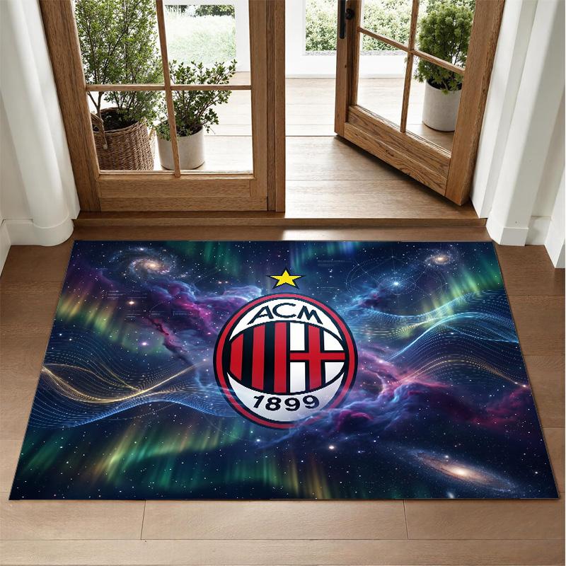 AC Milan Design Crystal Velvet Rug Soft Decorative Mat for Bedroom Entrance
