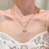 Multi-layer Shell Starfish Necklace Women's Niche Design Seaside Vacation Style Neck Chain Accessories