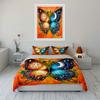 Butterfly with sun, moon. Bedding sets Duvet cover sets Duvet covers Pillowcases(1* Duvet Cover 2* Pillowcases without duvet insert)