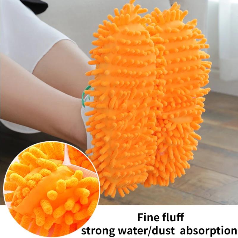 1PCS Multifunction Floor Dust Cleaning Slippers Shoes  Cloth Lazy Mopping Shoes Home Floor Washable Cleaning Microfiber Cloth