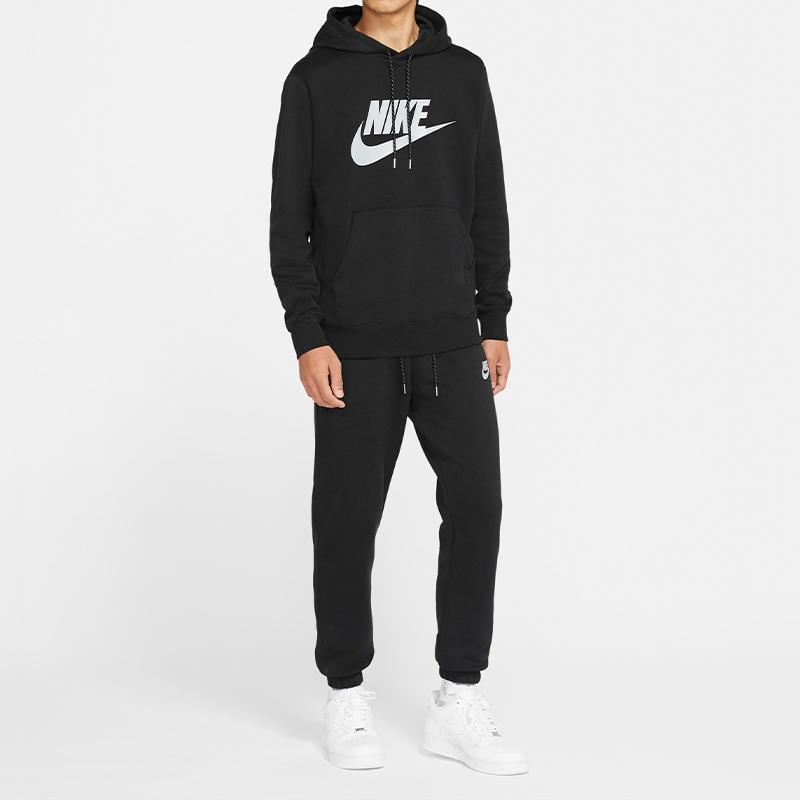 Nike Fleece-Lined Warm Pullover Hoodie Men Tops Black CU4374-010