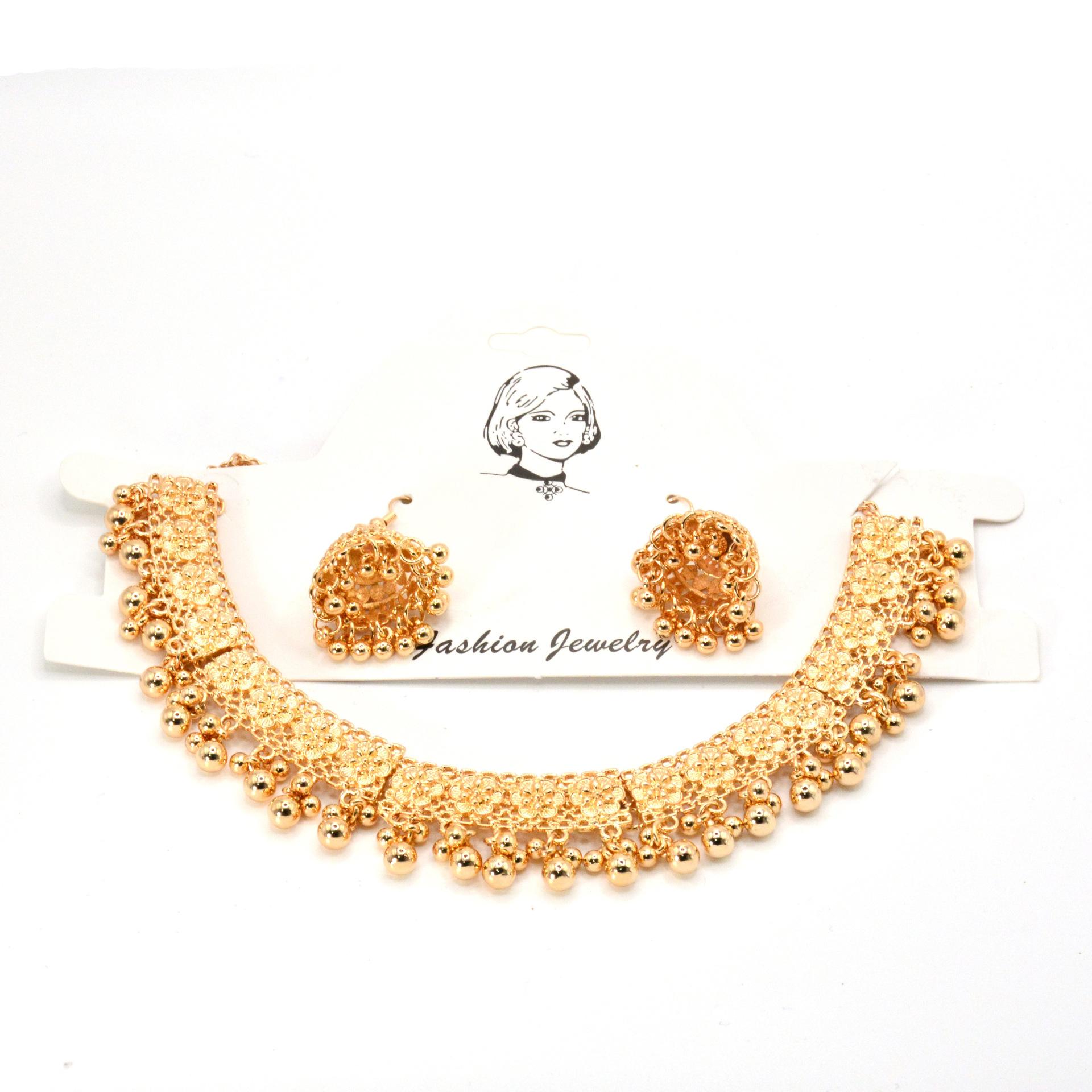 

Vintage Exaggerated Earrings Necklace, Geometric Square Bohemian Necklace Jewelry Set for Women