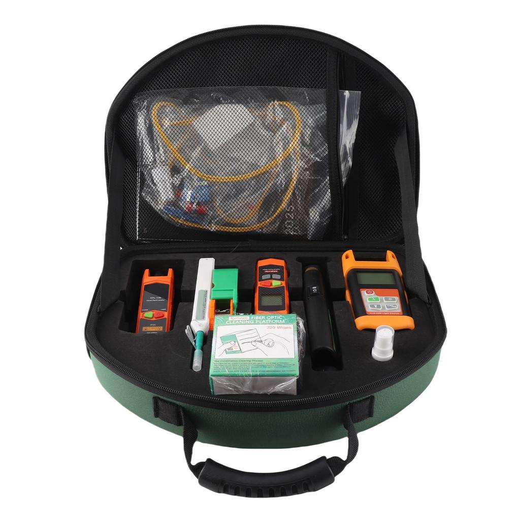 Optic Fiber Test Kit Power Meter White LED Light Source Cleaning Pen Set for Testing