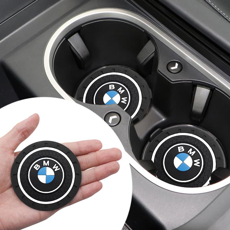 Tappetino Portabicchieri Antiscivolo in Silicone con Emblema M Badge per Auto Tazza d'Acqua per BMW M M3 M5 M6 X3 E46 E90 F30 G20 E36 E34 X6 G20 Accessori