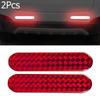 2PCS Reflective Safety Warning Strip Tape Car Door Bumper Reflector Stickers Red