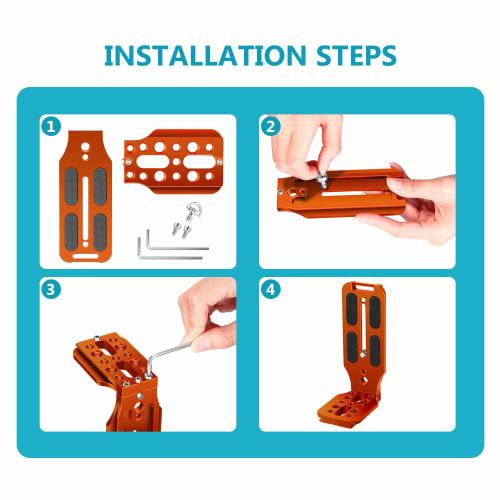 NEEWER L-Shaped Bracket Vertical QR Plate Universal DSLR Camera L Bracket with 1/4" Screw Arca-Swiss Compatible with DJI Osmo Ronin Zhiyun DSLR Camera