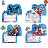 Kids Invitation Card Birthday Party Invitation Spider-Man Batman Hulk Party Invitation Card