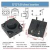 Waterproof Dustproof Vertical 4-Pin Micro Switch 12*12 Push Button (4.3/5/7/8/10/12mm)