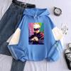 Jujutsu Kaisen Gojo Satoru Anime Unisex Hoodies Manga Bedruckte Sweatshirts für Männer Frauen Patchwork Lange Ärmel Koreanischen Stil Streetwear