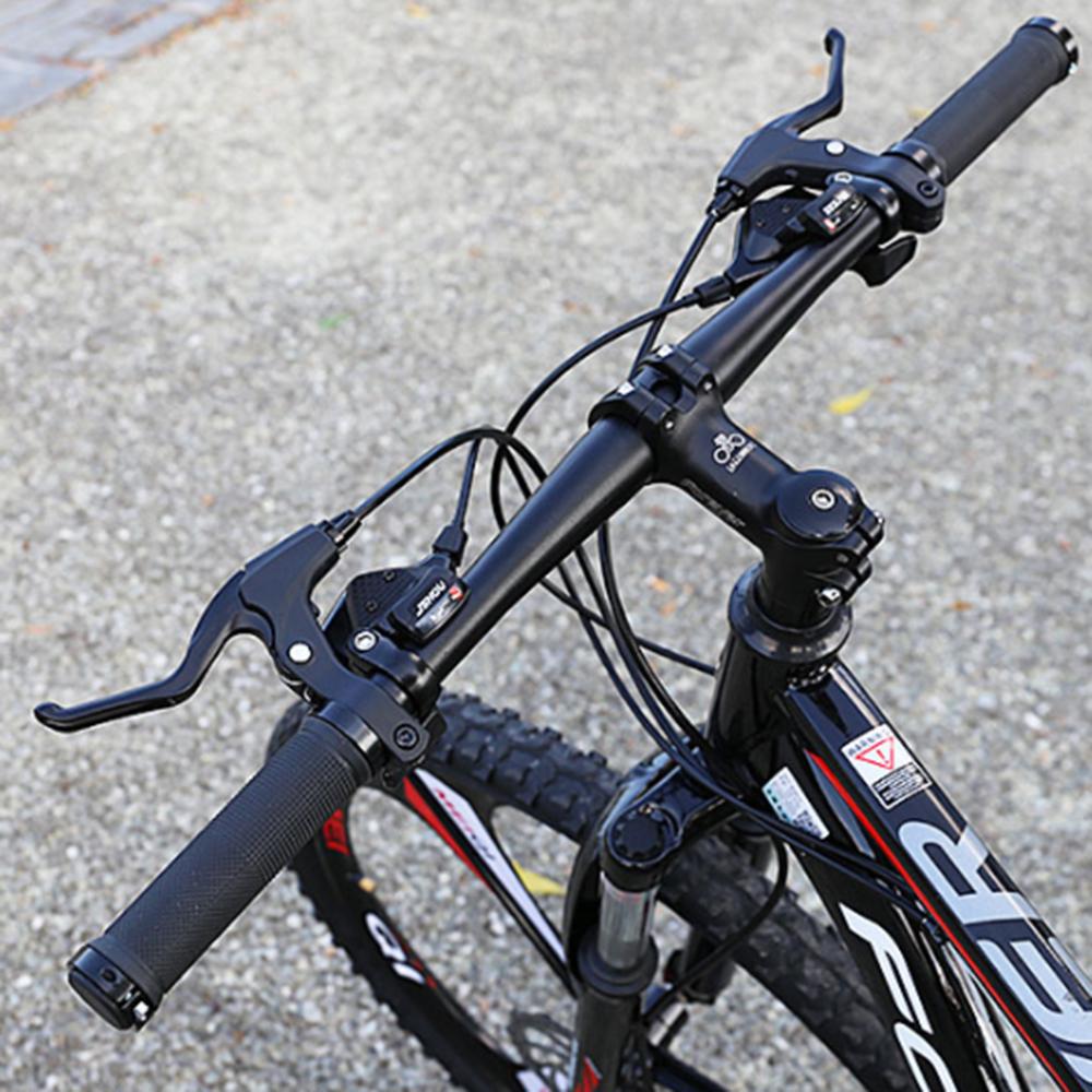 1 Pair Bicycle Handle Cover Anti-Slip Granular Glue TPR Anti-Slip Rubber Aluminum Alloy Adapter Handlebar Cover