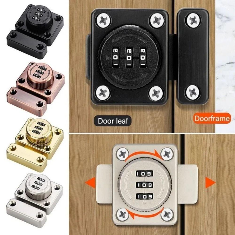 No Keys Needed Combination Password Door Lock Anti-Theft Cabinet Door Lock  Mailbox