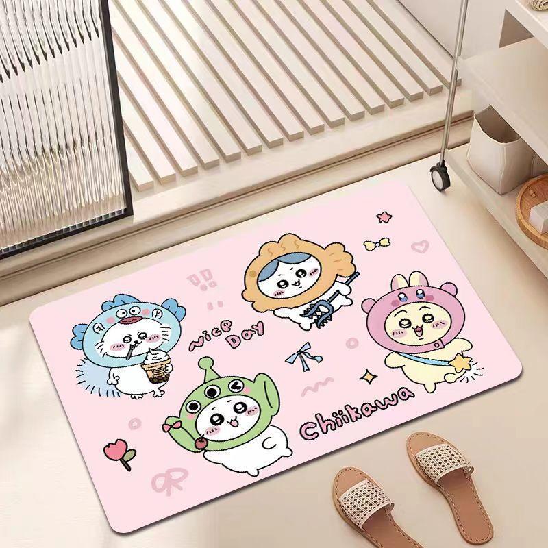 Cartoon Floor Mat Bathroom Floor Mat Entrance Door Mat Toilet Door Suction Foot Mat