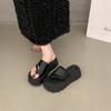 Thick bottom cover toe cool slippers women wear summer new simple fashion versatile casual beach cool slippers women