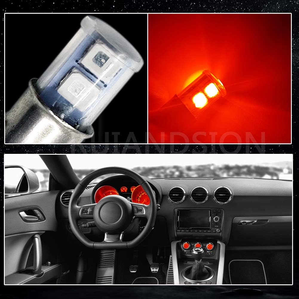 [4SMD High Brightness/Red Light] Ruiandsion BA7S LED Bulb Set of