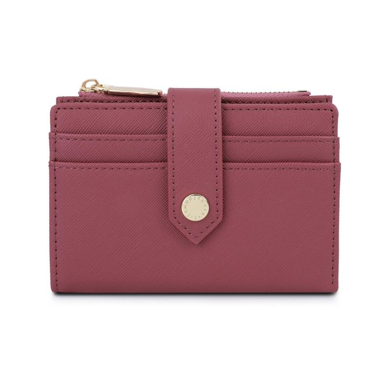 Nuova Moda Portafogli da Donna con Figura a Croce PU di Alta Qualità Corto Portamonete per Contanti e Monete Porta Carte da Donna Pochette Borsa per Soldi Regalo Sorpresa per la Fidanzata