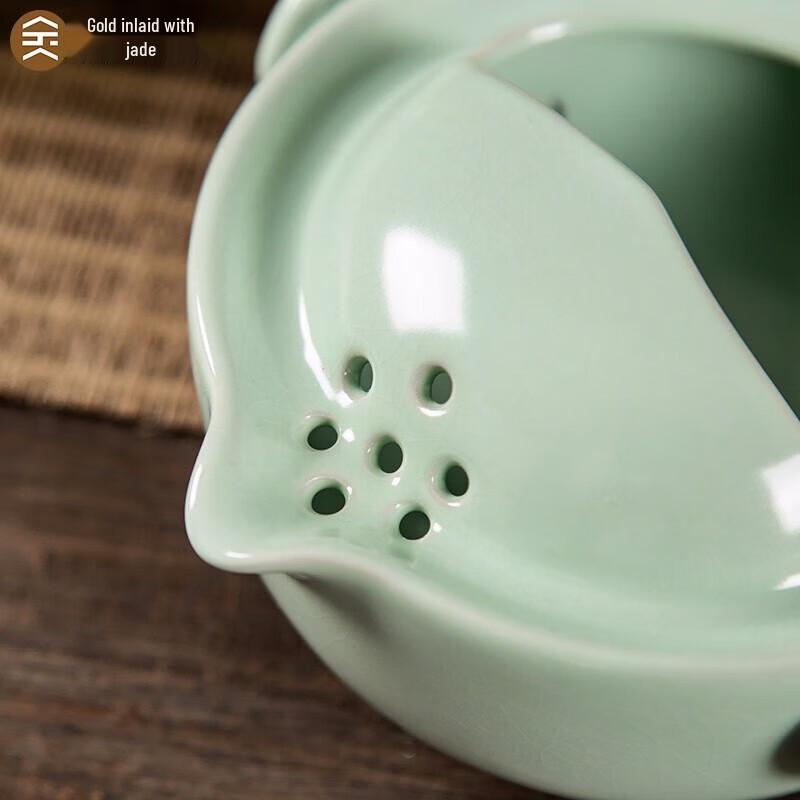 Auspicious Dragon Ceramic Kung Fu Travel Tea Set