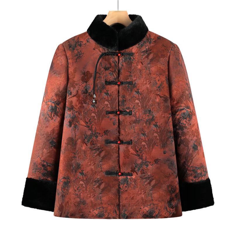 FENGXIAO Mid-Aged Women's Chinese Style Winter Padded Jacket