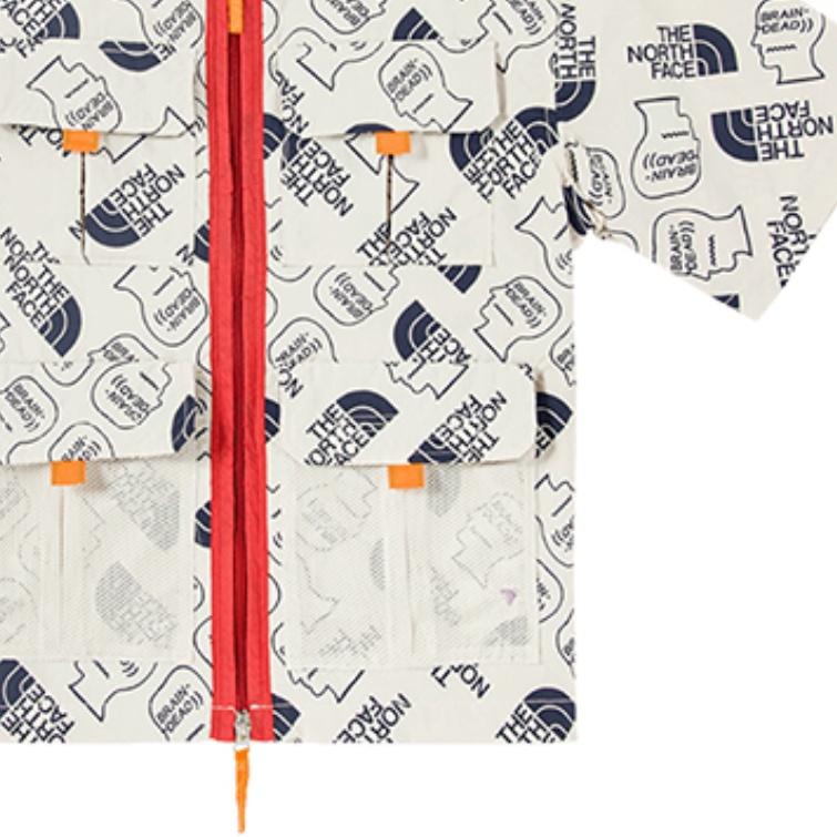 THE NORTH FACE X Brain Dead 76 Boxy Ss Mountain Shirt 'White' Men's 529V-WF4
