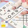 Educational Practice Book Erasable Writing Tracking Pad with Control Training and Enlightenment Exercises for Ages 3-6