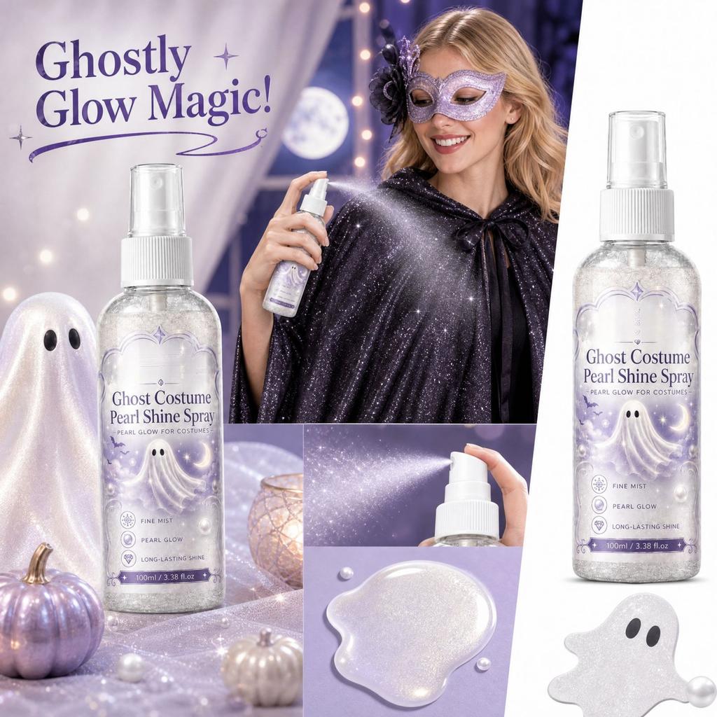 -Themed Pearlescent Glitter Spray for Halloween Costumes and