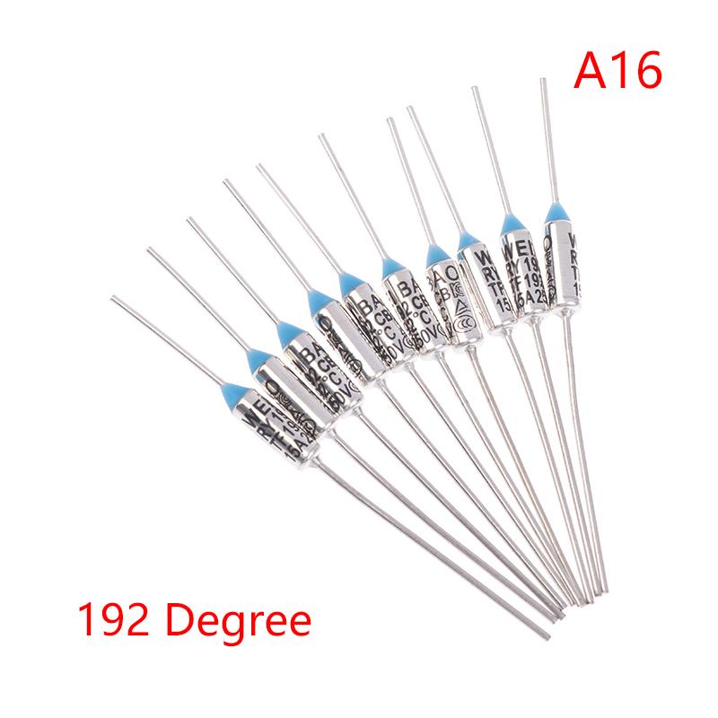 10Pcs Tf Thermal Fuse Ry 15A 250Vtemperature 121C 125C 128C 130C 135C 140C 145C 150C 155C 160C 165C 167C 175C 180C 185C 192C