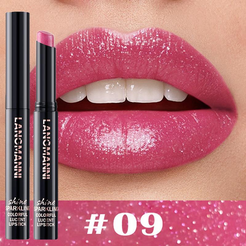 Rossetto perlescente al diamante, impermeabile, a lunga tenuta, antiaderente, opaco, vellutato, lucido, labbra rosse sexy, cosmetici per il trucco