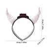 Halloween Horns Headband Halloween Headdress With LED Lights Adjustable Headdress For Girls Men Women Kids Teens Dancers Event
