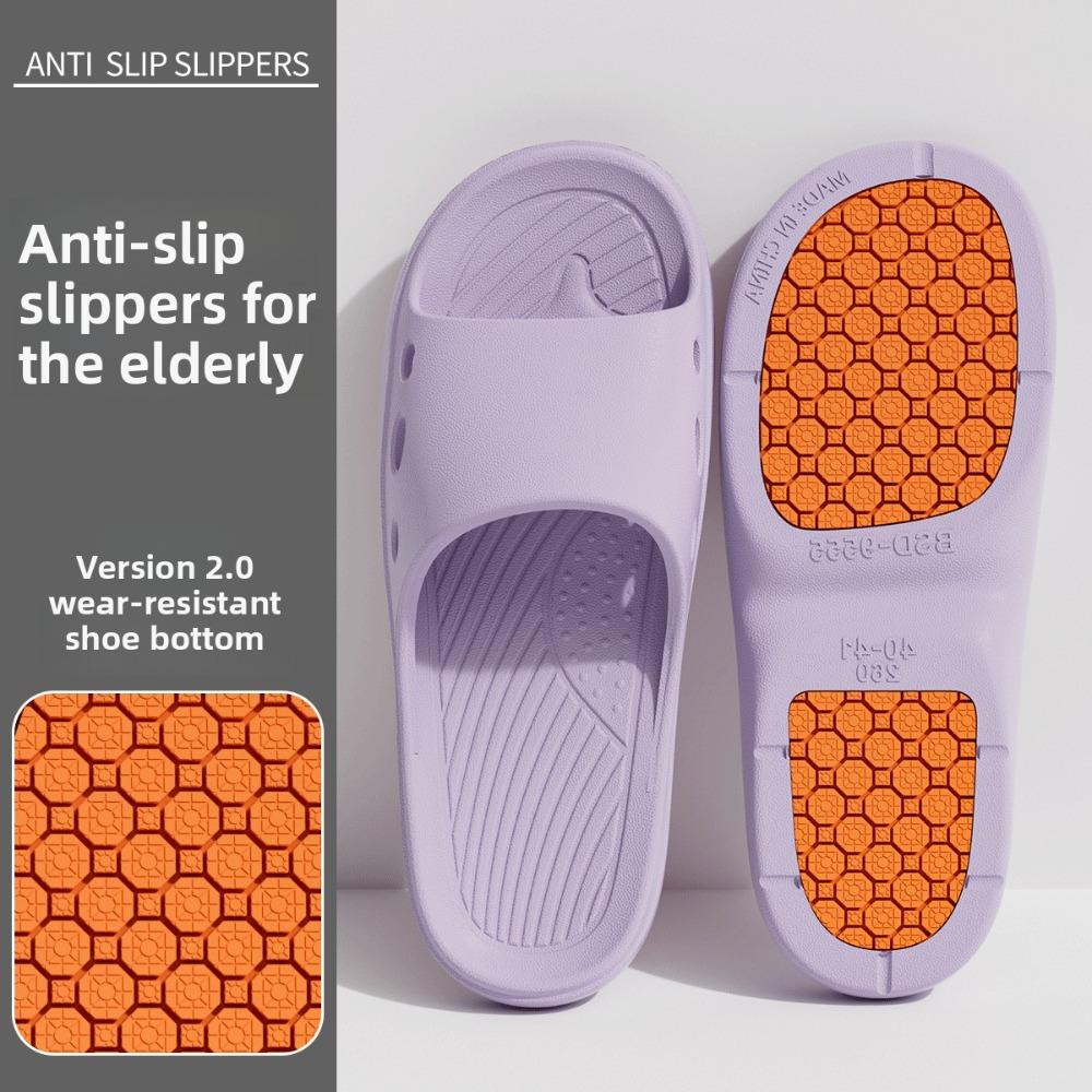 Men's & Women's Summer Non-Slip Bath Slippers, Home Indoor Slippers for Elderly & Pregnant People