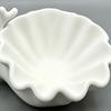 3D Printed Shell Shape Jewelry Dish Tray, Ocean Wave Organizer with Grooved Design, Matte Vanity Ring Earrings Necklaces Holder, Mothers Day