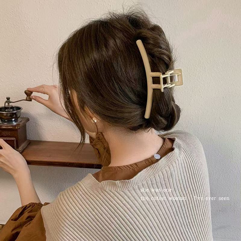 Grab Clip Large Acrylic Shark Clip Summer Hairpin Female Back Of Head Grab Clip Plate Hair Hairpin Broken Hair Bangs