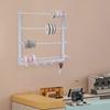 Bymaocar Wall Mount Wire Spool Holder Ribbon Storage Rack Aluminum Alloy Scarf Hanger for Flower Shops, Cake Shops, Craft Rooms