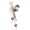 Bag Pendant Charm Braided Rope Keychain Bag Charms for Purse Handbags Bag Accessories Car Key Charm for Women Girls Gift