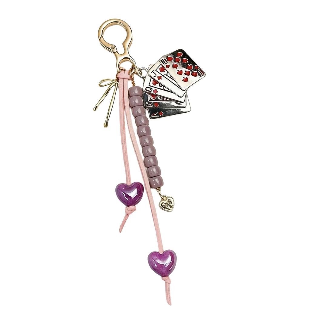 Bag Pendant Charm Braided Rope Keychain Bag Charms for Purse Handbags Bag Accessories Car Key Charm for Women Girls Gift