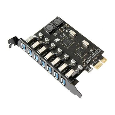 PCIE To USB3.0 Expansion Adapter Card 7Port PCIE Desktop Computer Expansion Card