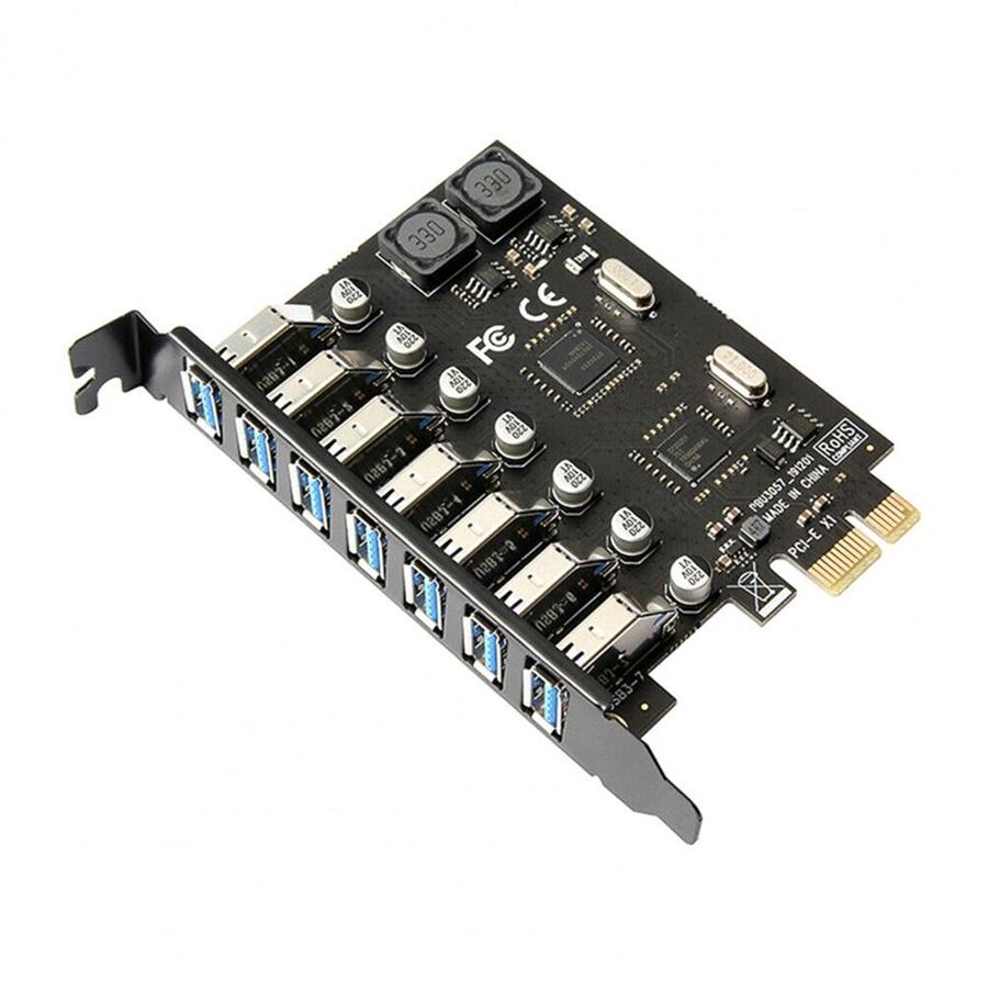 PCIE to USB3.0 Expansion Adapter Card 7Port PCIE Desktop Computer Expansion Card