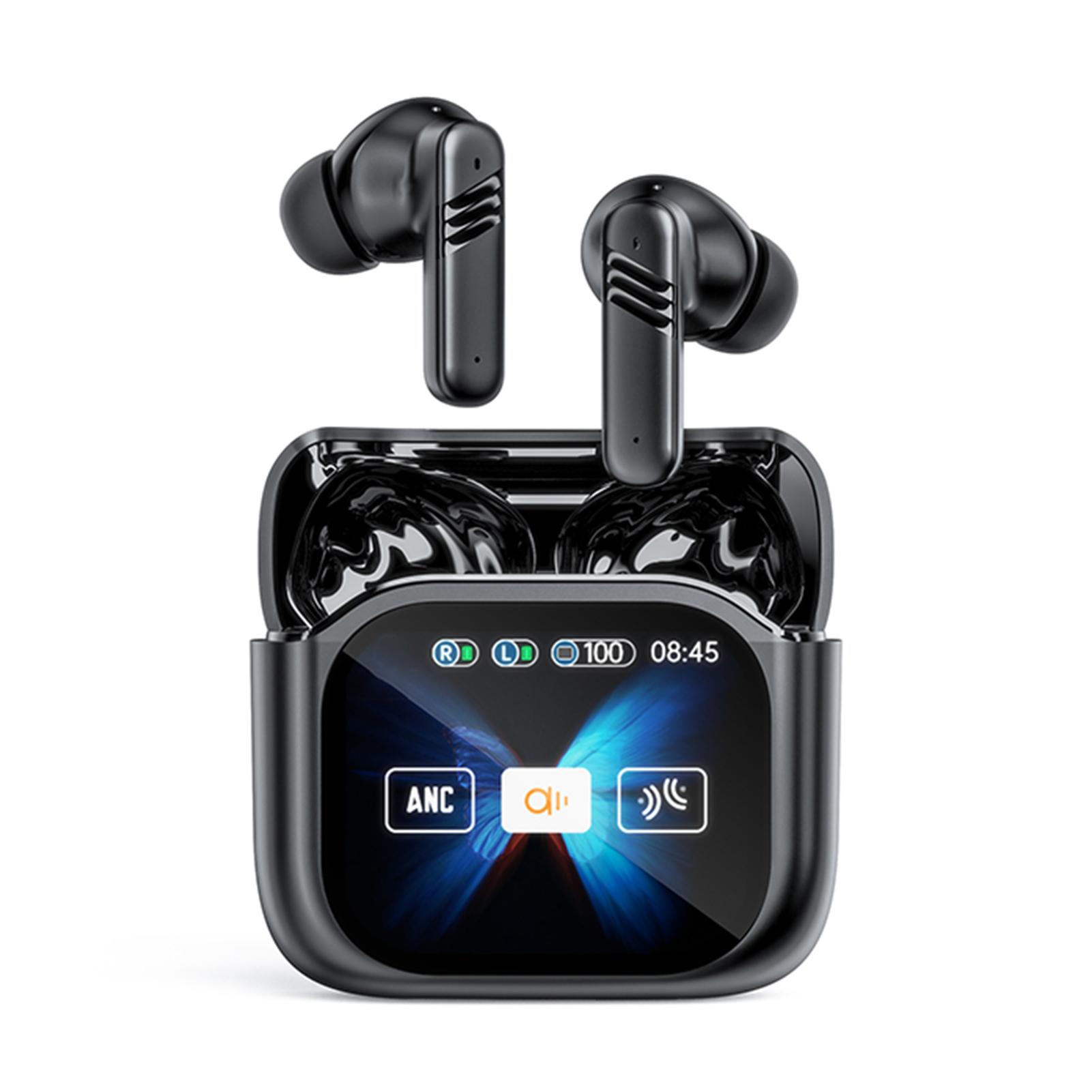 

AI Translation Wireless Earbuds with Full Color Charging Case, 5.4 Music Headphones, ANC/ENC Noise Cancelling, Touch Control