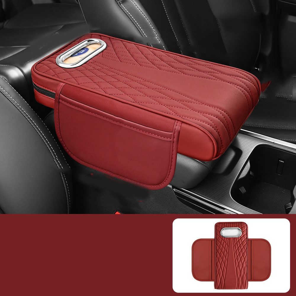 

with Tissue Box Car Armrest Box Increased Support Center Console Pad Central Console 2 in 1-Grey