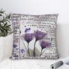 Letter From Daughter To My Mom Square Pillow Cases Mothers Day Cushion Covers Novelty Decorative Pillowcase for Home X