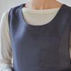 Thickened Korean Dress Apron Solid Color Sleeveless Apron Durable Cooking Apron  Woman