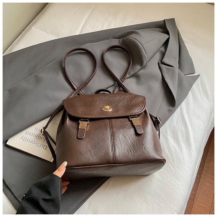 

Ретро модный рюкзак 2025 новый простой корейская версия ins супер огонь в этом году популярный колледж стиль нишевый рюкзак