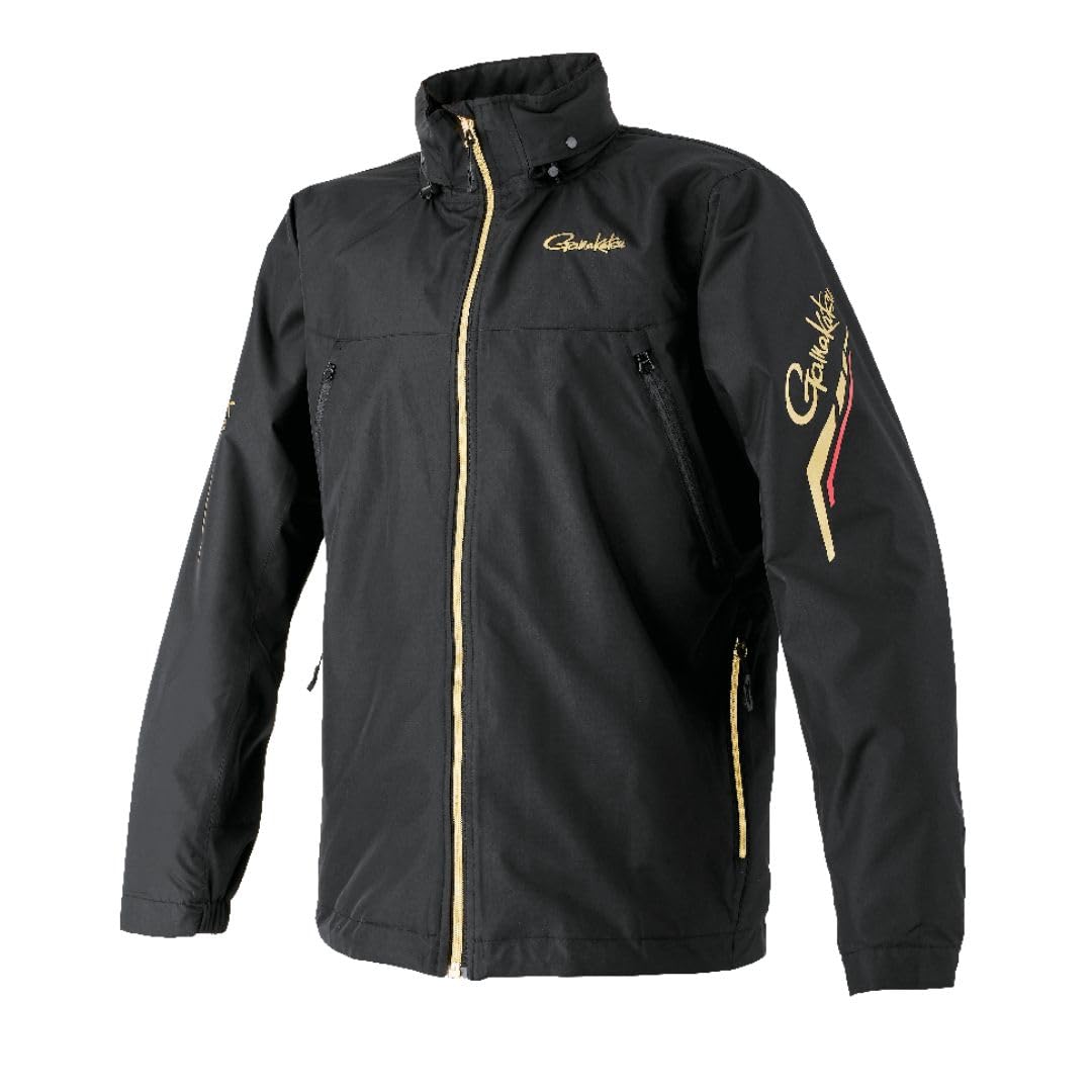 Gamakatsu Размер GM3792 Ветровка, Черный/Золотой, 3L,