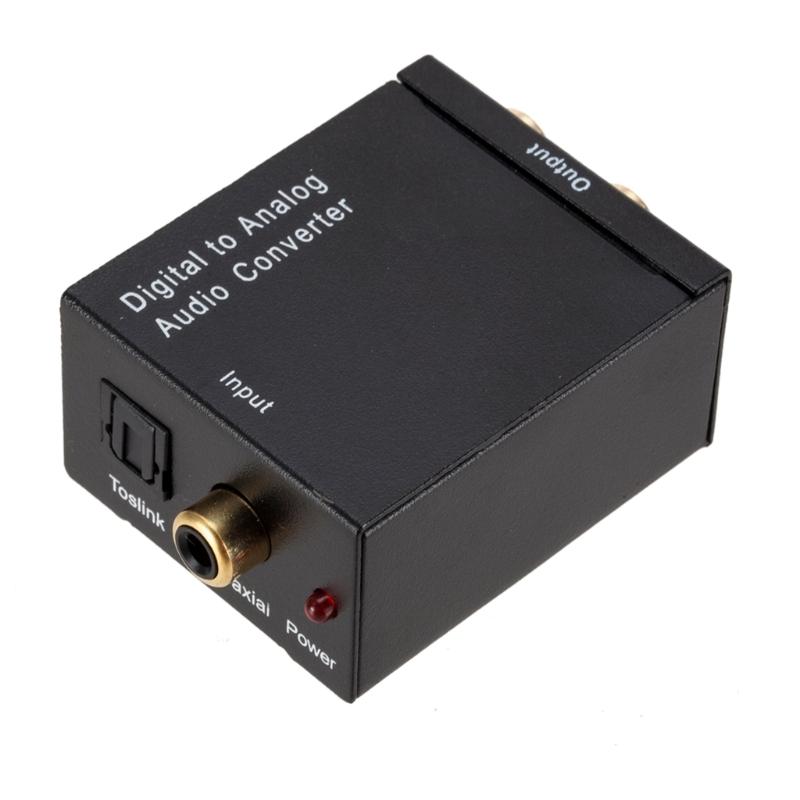 Digital To Analog Audios Converter 3.5mm Suitable For TV Audios Digital Coaxial Toslink Fibers Analog Output Converter