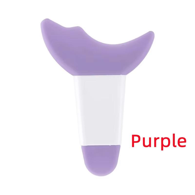 Multi Functional Eye Makeup Silicone Baffle Crescent Shaped Eyelash Brush Eyeliner Eye Shadow Auxiliary Artifact