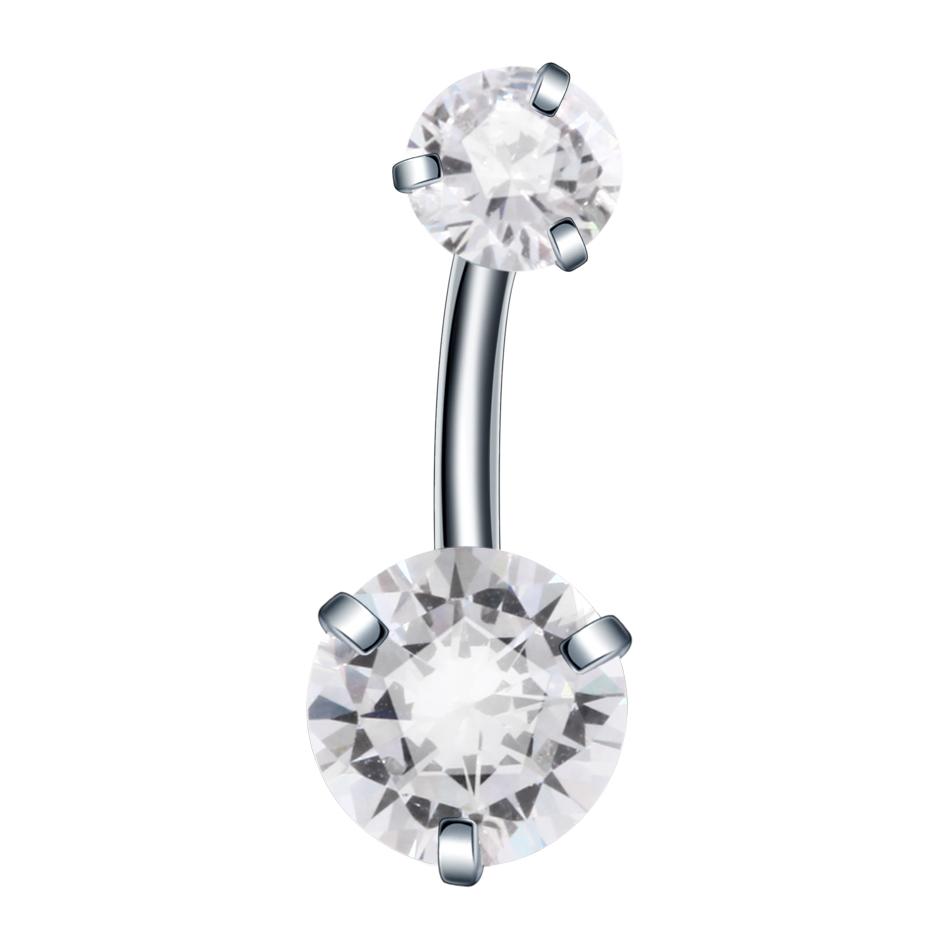 1Pc Surgical Steel Belly Button Ring Navel Nombril Piercing CZ Belly Ring Sexy Women Belly Piercing Body Jewelry Ombligo 14G