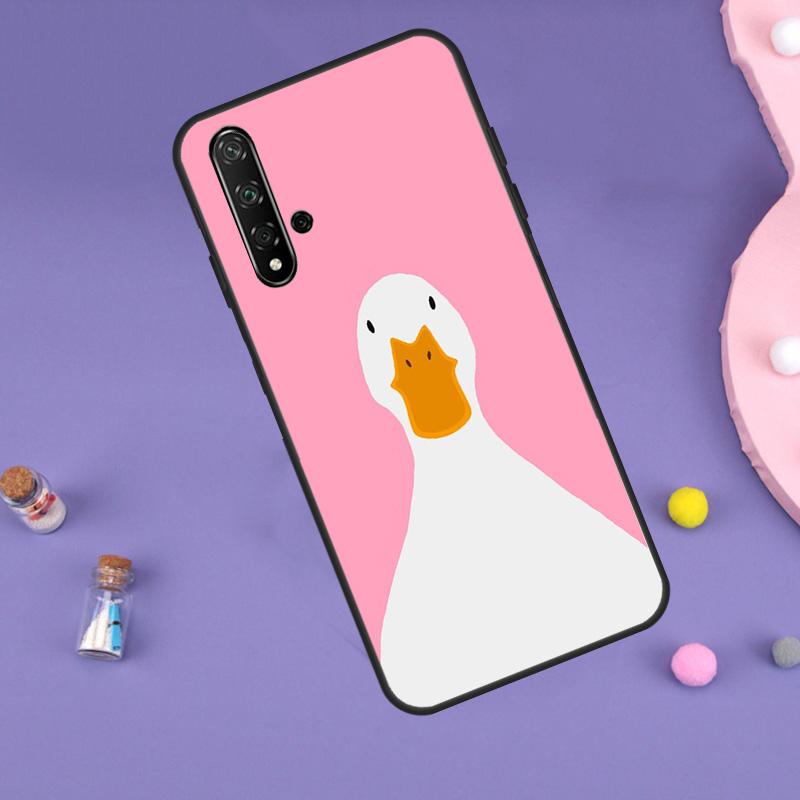 Cartoon Funny Goose For Huawei Nova 5T 9 10 SE 7i 8i 11i 12i Y60 Y61 Y70 Y72 Y73 Y90 Y91 P20 P40 P30 Lite Case