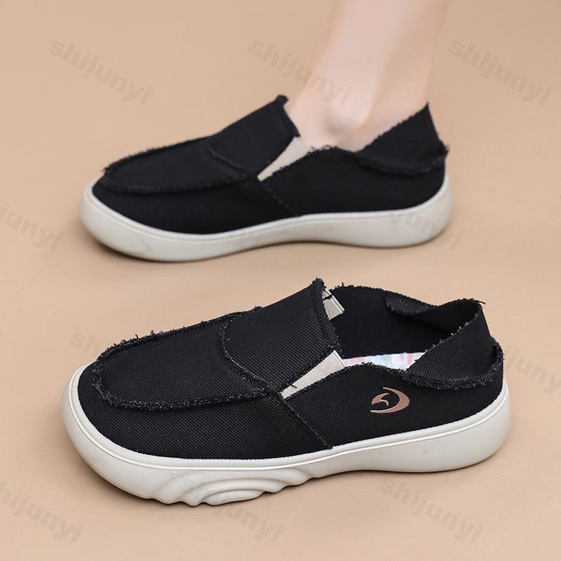 Fashion Women's Shoes 2025 Spring Autumn New Comfortable Breathable Casual Shoes Non Slip Soft Sole Hard-Wearing Slip On Loafers