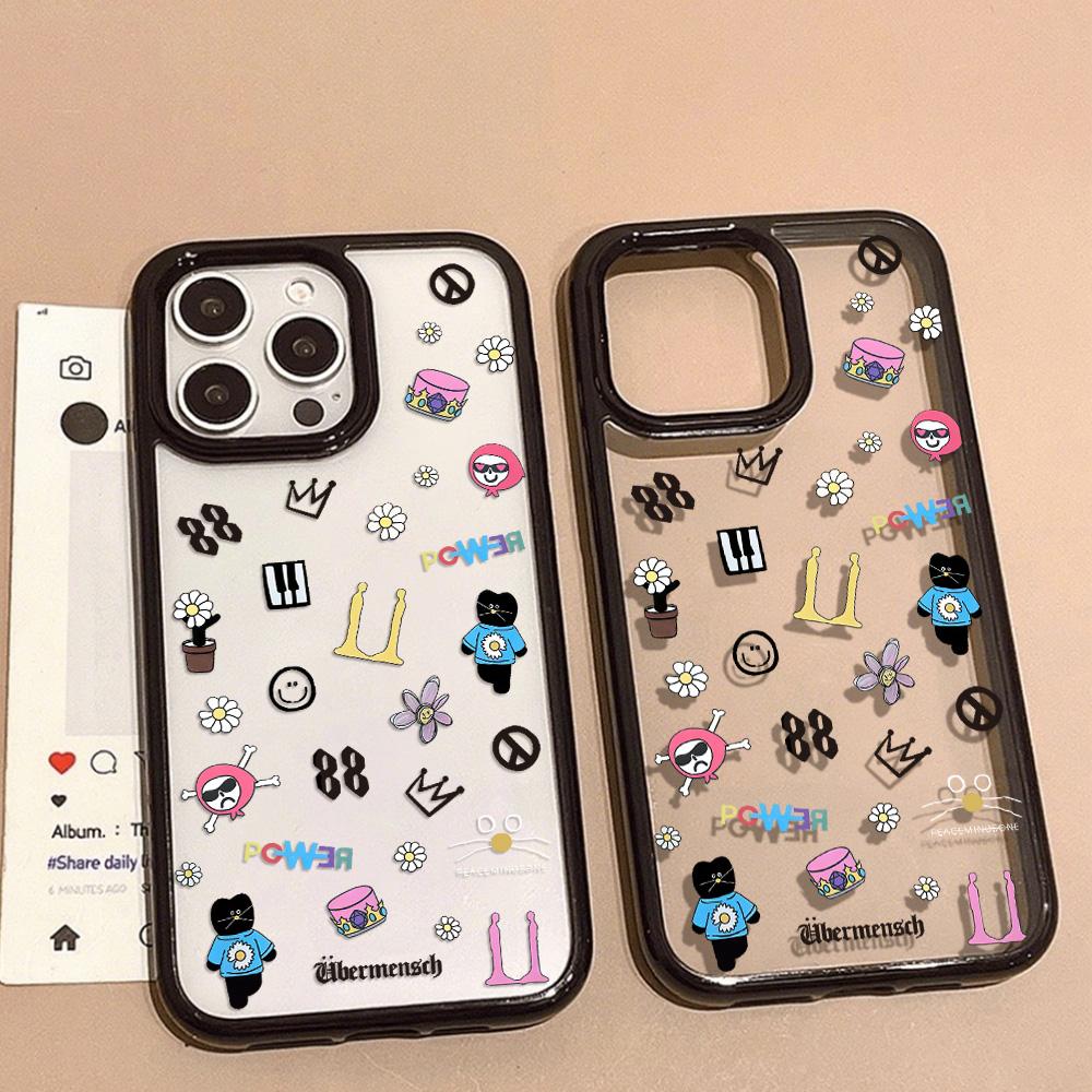 Acrylic Phone Case for iPhone 11 12 13 14 Pro 12 14 16 Pro Max for Samsung A16 A36 A56 S24 FE High-quality Painted Anti-fall Mobile Phone Case